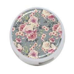 Pink Flower Seamless Design Floral 4-port Usb Hub (two Sides)  by Nexatart