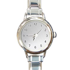 White Background Abstract Light Round Italian Charm Watch