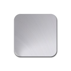 White Background Abstract Light Rubber Coaster (Square) 