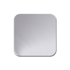 White Background Abstract Light Rubber Square Coaster (4 pack) 