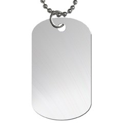 White Background Abstract Light Dog Tag (Two Sides)