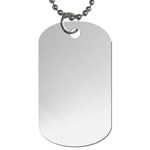 White Background Abstract Light Dog Tag (Two Sides) Back