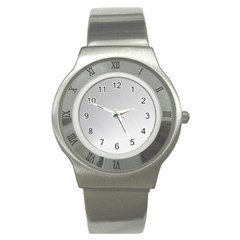 White Background Abstract Light Stainless Steel Watch by Nexatart