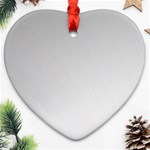 White Background Abstract Light Heart Ornament (Two Sides) Front