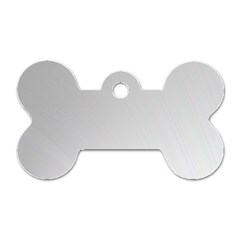 White Background Abstract Light Dog Tag Bone (Two Sides)