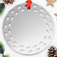 White Background Abstract Light Ornament (Round Filigree)