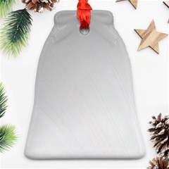 White Background Abstract Light Bell Ornament (Two Sides)