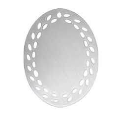 White Background Abstract Light Ornament (Oval Filigree)