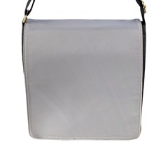 White Background Abstract Light Flap Messenger Bag (L) 