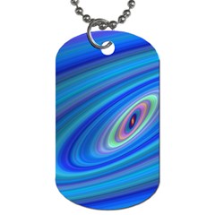 Oval Ellipse Fractal Galaxy Dog Tag (two Sides) by Nexatart