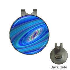 Oval Ellipse Fractal Galaxy Hat Clips With Golf Markers by Nexatart