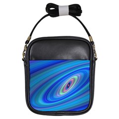 Oval Ellipse Fractal Galaxy Girls Sling Bags by Nexatart