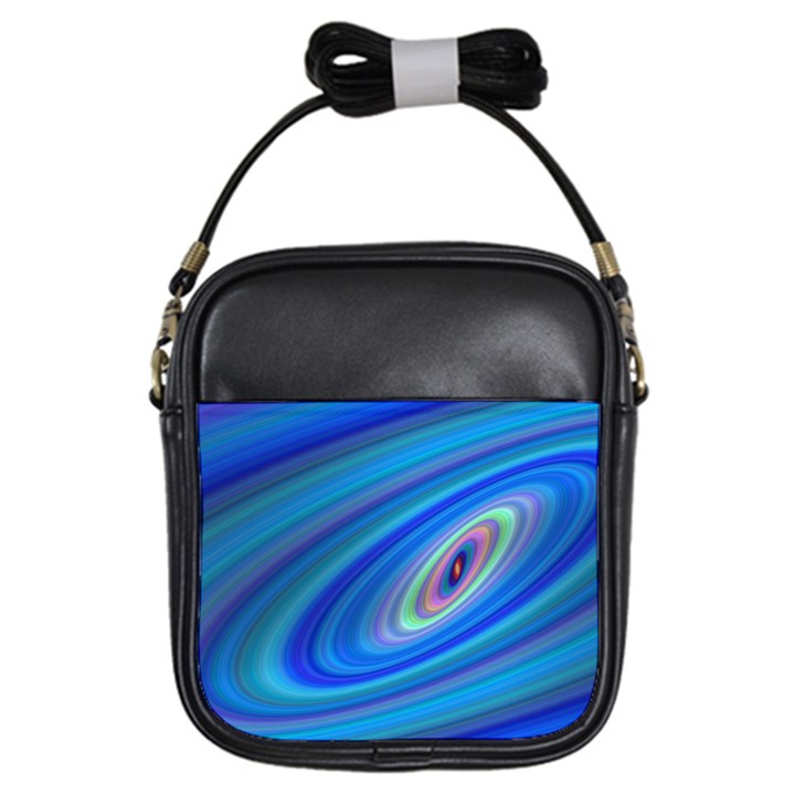 Oval Ellipse Fractal Galaxy Girls Sling Bags