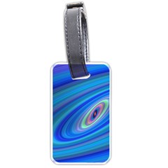 Oval Ellipse Fractal Galaxy Luggage Tags (one Side)  by Nexatart