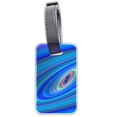 Oval Ellipse Fractal Galaxy Luggage Tags (two Sides) by Nexatart