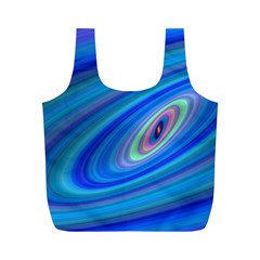 Oval Ellipse Fractal Galaxy Full Print Recycle Bags (m)  by Nexatart