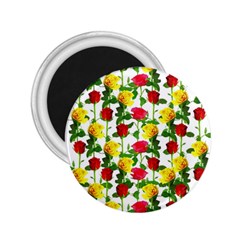 Rose Pattern Roses Background Image 2 25  Magnets by Nexatart