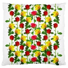 Rose Pattern Roses Background Image Standard Flano Cushion Case (two Sides) by Nexatart