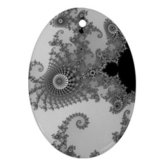 Apple Males Mandelbrot Abstract Ornament (oval) by Nexatart