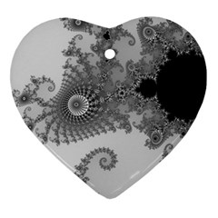 Apple Males Mandelbrot Abstract Ornament (heart) by Nexatart