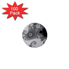 Apple Males Mandelbrot Abstract 1  Mini Buttons (100 Pack)  by Nexatart