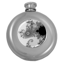 Apple Males Mandelbrot Abstract Round Hip Flask (5 Oz) by Nexatart