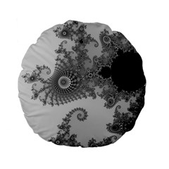 Apple Males Mandelbrot Abstract Standard 15  Premium Flano Round Cushions by Nexatart