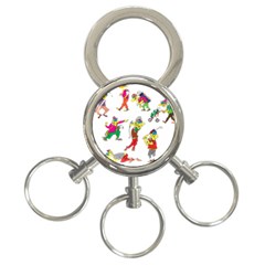 Golfers Athletes 3-ring Key Chains by Nexatart