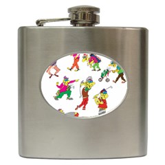 Golfers Athletes Hip Flask (6 Oz) by Nexatart