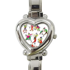 Golfers Athletes Heart Italian Charm Watch by Nexatart