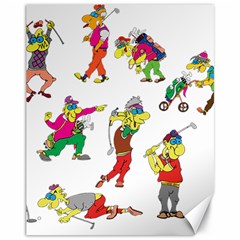 Golfers Athletes Canvas 11  X 14   by Nexatart