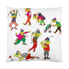 Golfers Athletes Standard Cushion Case (one Side) by Nexatart