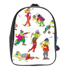 Golfers Athletes School Bag (xl) by Nexatart