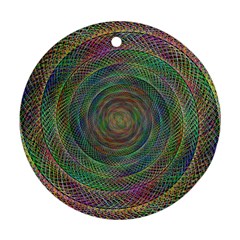 Spiral Spin Background Artwork Round Ornament (two Sides) by Nexatart