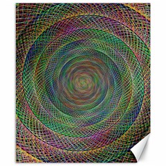 Spiral Spin Background Artwork Canvas 8  X 10  by Nexatart