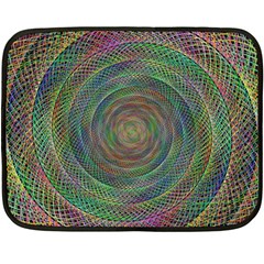 Spiral Spin Background Artwork Double Sided Fleece Blanket (mini)  by Nexatart