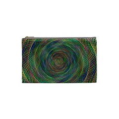 Spiral Spin Background Artwork Cosmetic Bag (small)  by Nexatart