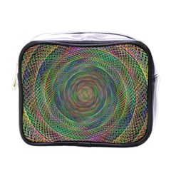 Spiral Spin Background Artwork Mini Toiletries Bags by Nexatart