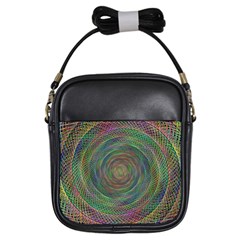 Spiral Spin Background Artwork Girls Sling Bags by Nexatart