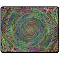 Spiral Spin Background Artwork Fleece Blanket (medium)  by Nexatart