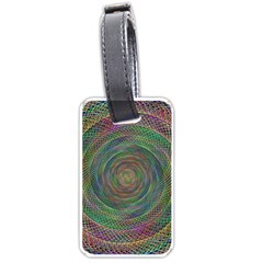 Spiral Spin Background Artwork Luggage Tags (one Side)  by Nexatart