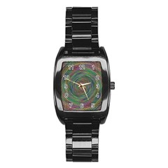 Spiral Spin Background Artwork Stainless Steel Barrel Watch by Nexatart