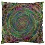 Spiral Spin Background Artwork Large Flano Cushion Case (Two Sides) Front