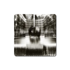 Black And White Hdr Spreebogen Square Magnet by Nexatart