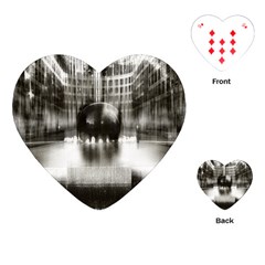 Black And White Hdr Spreebogen Playing Cards (heart)  by Nexatart