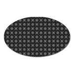 Kaleidoscope Seamless Pattern Oval Magnet Front