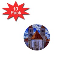 Steeple Church Building Sky Great 1  Mini Buttons (10 Pack)  by Nexatart