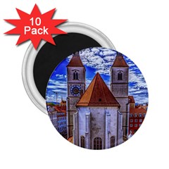 Steeple Church Building Sky Great 2 25  Magnets (10 Pack)  by Nexatart