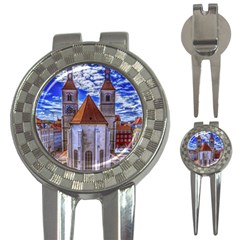 Steeple Church Building Sky Great 3-in-1 Golf Divots by Nexatart