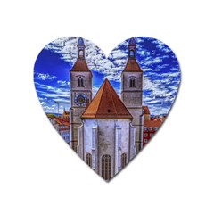 Steeple Church Building Sky Great Heart Magnet by Nexatart